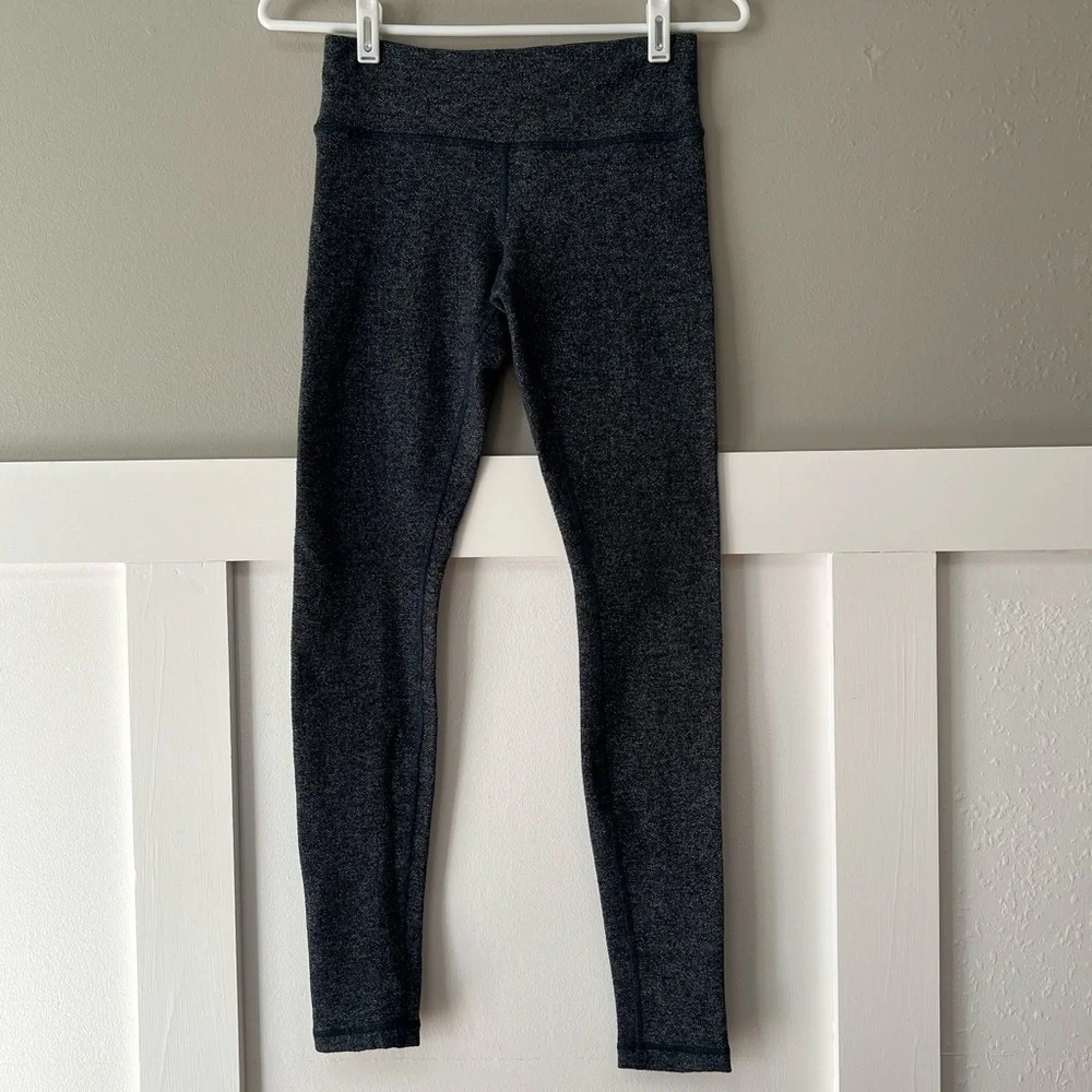 Lululemon Wunder Under Pant in Herringbone Alberta Lake